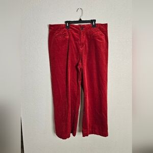 Anthropologie Maeve Scarlet Corduroy Trousers